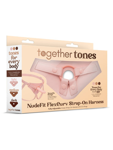 NudeFit FlexCurv Adjustable Strap-On Harness by Together