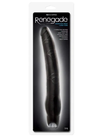 NS Novelties Renegade Monster Meat Supersized Vibrating Dildo Black 30.5cm - Vibrating Dildos