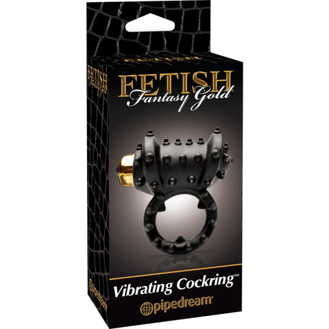 Pipedream Fetish Fantasy Gold Vibrating Cock Ring - Vibrating Cock Rings