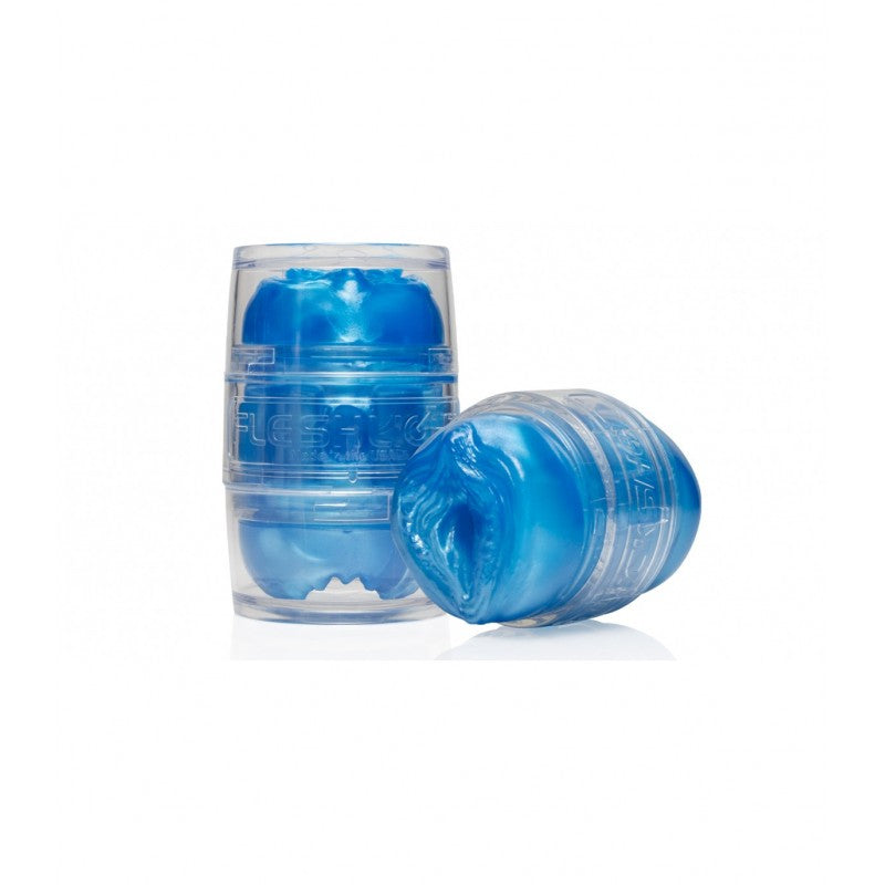 Fleshlight Quickshot Alien Blue Metallic Mouth and Butt Mens Masturbator Fleshlight Male Masturbators