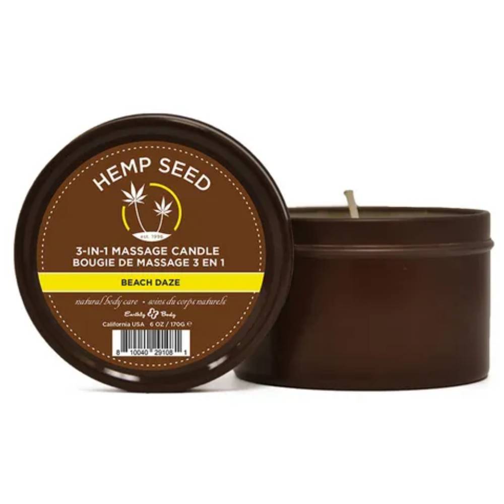 Earthly Body Hemp Seed 3-In-1 Adult Massage Candle 170 g Sex Pheromones and Perfumes