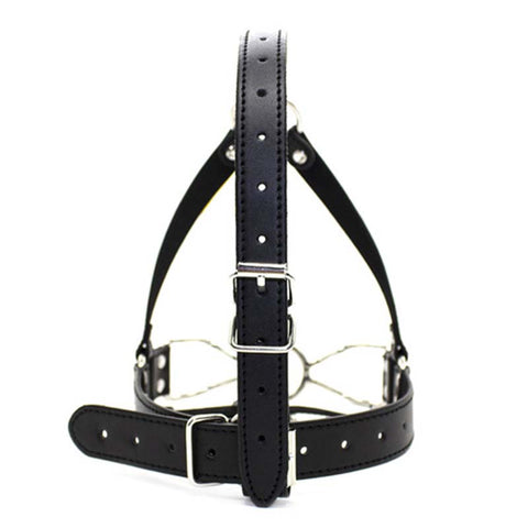 Open Mouth Spider Legs Mouth Gag with Harness - Bondage Gags and Bits