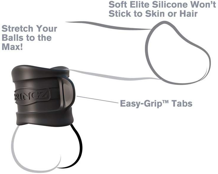 Pipedream Fantasy C-Ringz Silicone Stretchy Ball Stretcher Cock Rings