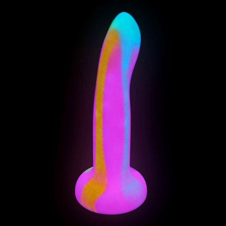 Adam & Eve WHIMSY Glow In Dark Silicone Dildo - Non-Realistic Dildos