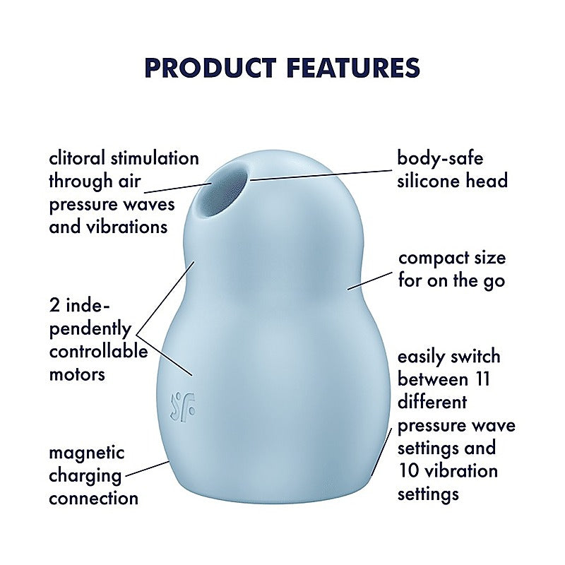 Pro To Go 1 Air Pulse Clitoral Vibrator By Satisfyer - G-Spot Vibrators