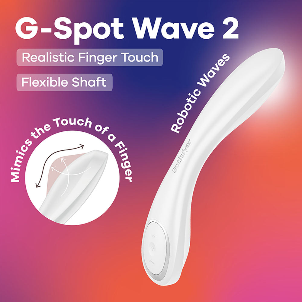 Satisfyer G-Spot Wave 2 Rechargeable Flicking Tip Vibrator G-Spot Vibrators