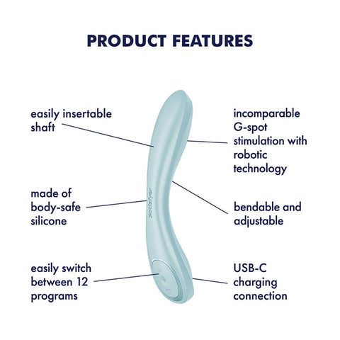 Satisfyer G-Spot Wave 2 Rechargeable Flicking Tip Vibrator - G-Spot Vibrators