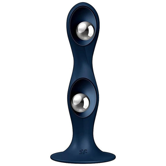 Satisfyer Double Ball-R Silicone Dildo - Indulge in Dynamic Stimulation