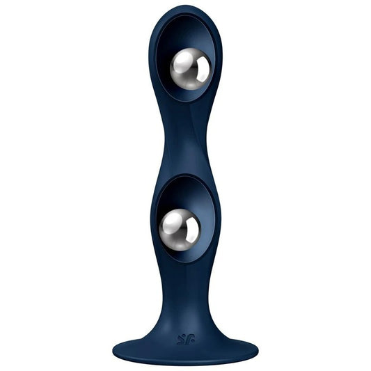 Satisfyer Double Ball-R Silicone Dildo - Indulge in Dynamic Stimulation Anal Dildos