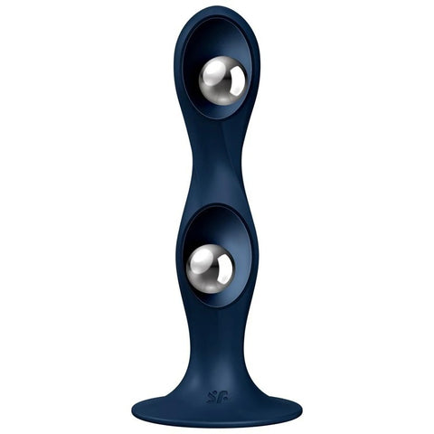 Satisfyer Double Ball-R Silicone Dildo - Indulge in Dynamic Stimulation - Anal Dildos
