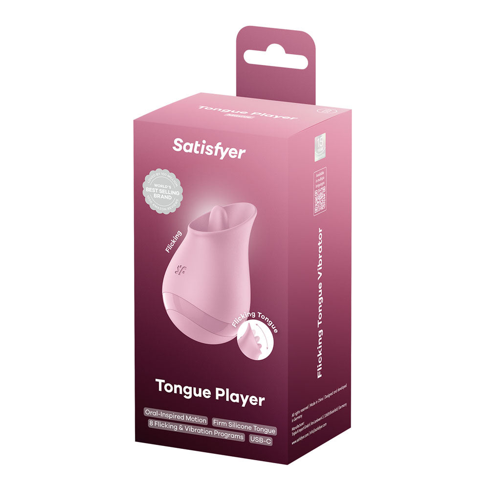 Satisfyer Tongue Player Rechargeable Clitoral Stimulator Clit Ticklers and Pulsators