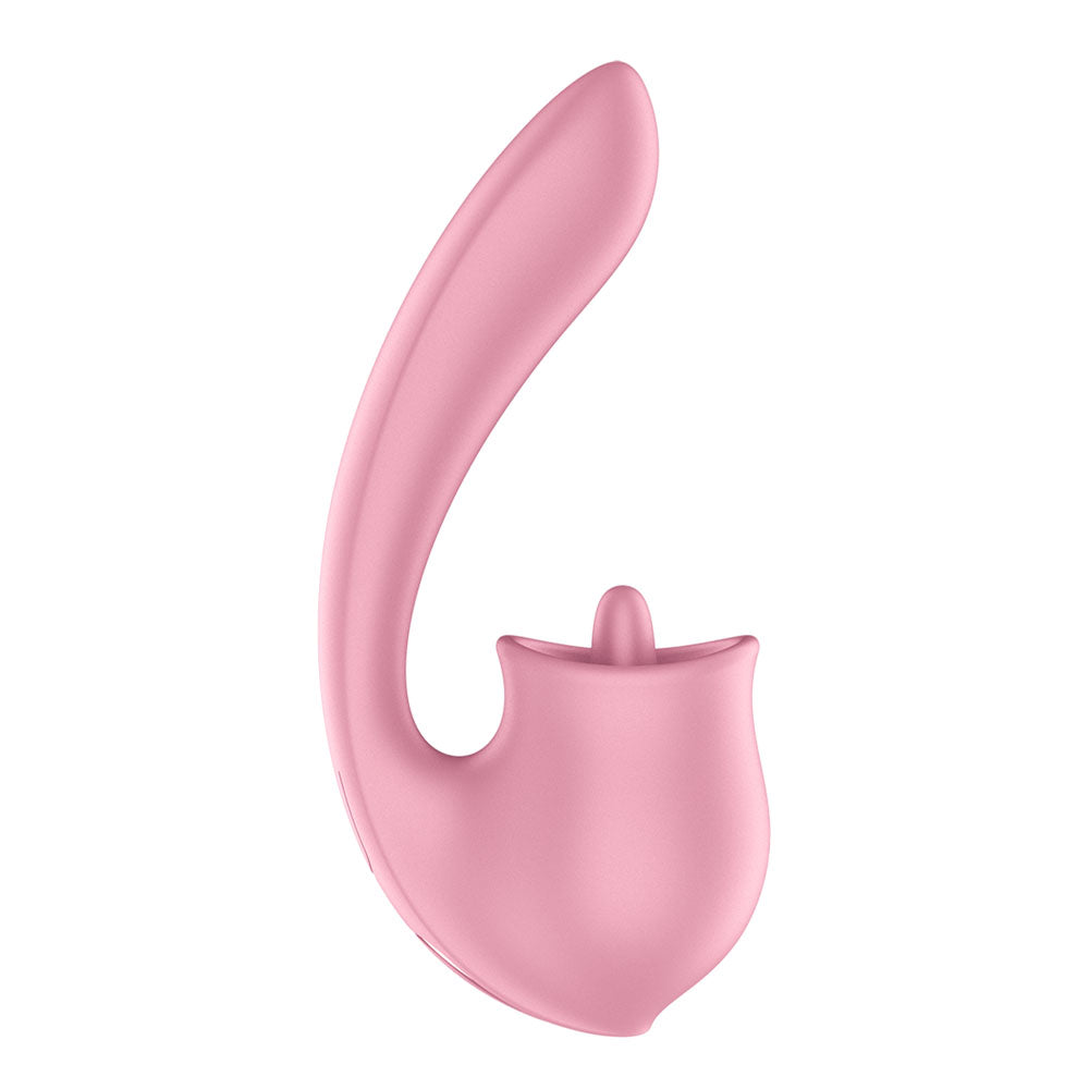 Satisfyer Tongue Genius Vibrator with Clit Stimulator Clit Ticklers and Pulsators