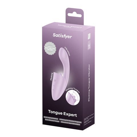 Satisfyer Tongue Expert Vibrator with Clitoral Stimulator - Clit Ticklers and Pulsators