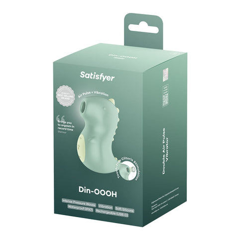 Satisfyer Din-OOOH Rechargeable Air Pulse Clit Stimulator - Clit Ticklers and Pulsators