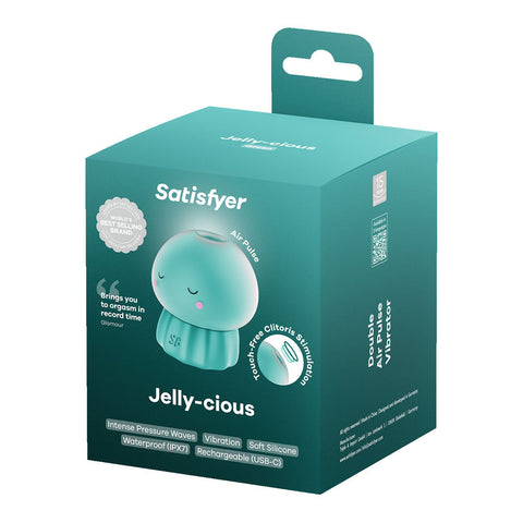 Satisfyer Jelly-cious Rechargeable Air Pulse Clit Stimulator - Clit Ticklers and Pulsators
