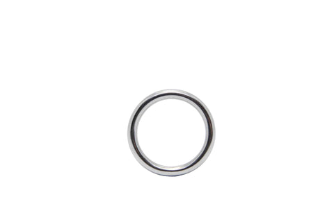 Love In Leather 3 Piece Stainless Steel Cock Ring - Steel Cock Rings