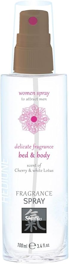 Hot Production SHIATSU Cherry and White Lotus Scented Bed and Body Spray 100ml Bath and Intimate Fragrances