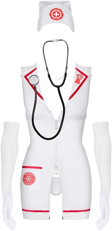 Obsessive Emergency Womens Dress And Stethoscope Fancy Dress Ups