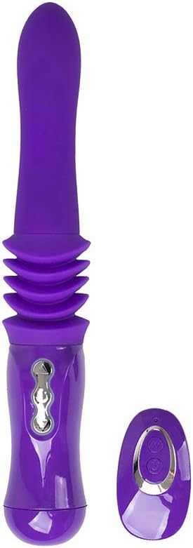 Maia Monroe USB Rechargeable Thrusting Remote Control Vibrator Purple - Remote Control Vibrators