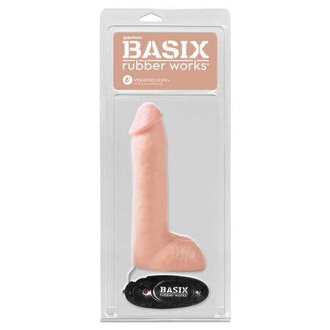 Pipedream Basix 8 Inch Realistic Vibrating Dong - Realistic Dildos