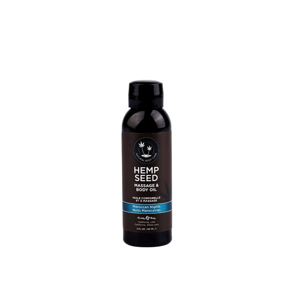 Earthly Body Hemp Seed Scented Massage and Body Oil 59 ml - Massage Oils and Lubricants