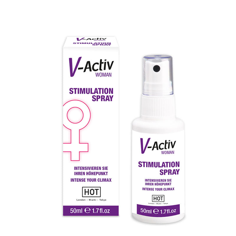 Hot Production HOT V Activ Stimulation Enhancer Spray for Women 50ml Delay and Excite Sprays