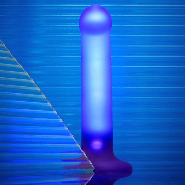 STRAP-ON-ME Glow LED Realistic Dildo Purple Realistic Dildos