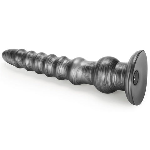 Lovetoy King Sized Vibrax Slider Vibrating Dildo Grey - Vibrating Dildos