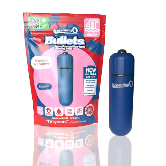 Screaming O 4T High Pitch Treble Multi Functions Bullet Vibrator - Bullet Vibrators