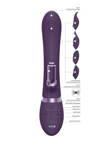 Vive Etsu Multi Functions Rabbit Vibrator - Rabbit Vibrators