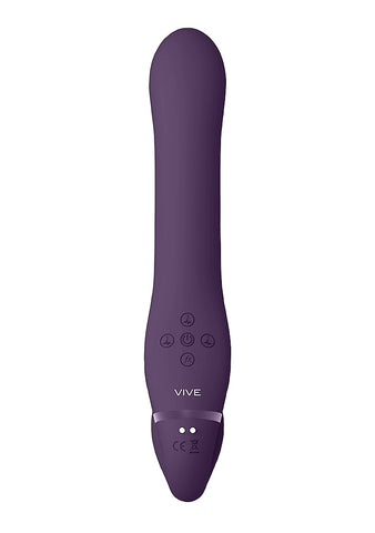 Vive Ai Dual Vibrating & Air Wave Tickler Strapless Strap On - Strap On Sextoys