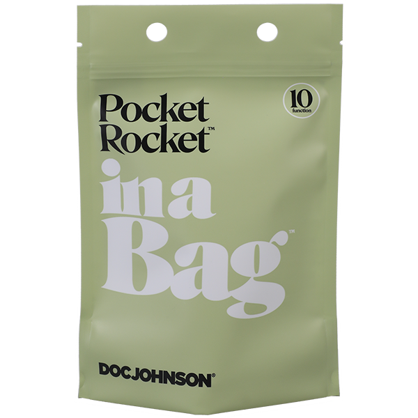 Doc Johnson Pocket Rocket Clitoral Stimulator In A Bag Clit Ticklers and Pulsators