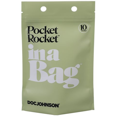 Doc Johnson Pocket Rocket Clitoral Stimulator In A Bag - Clit Ticklers and Pulsators