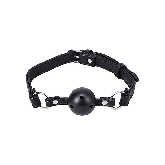 Doc Johnson BDM Play Began Leather Ball Gag In A Bag