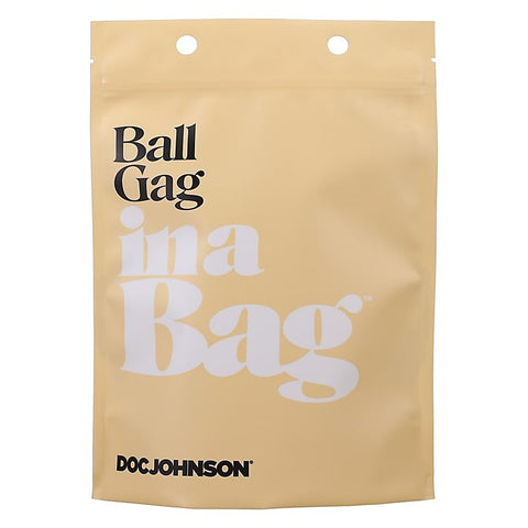 BDM Play Vegan Leather Ball Gag by Doc Johnson - Bondage Gags and Bits