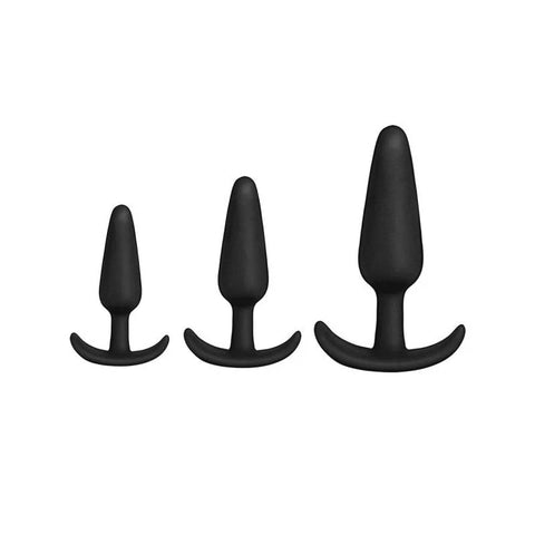 Doc Johnson 3 Graduated Sizes Anal Plug Set In A Bag - Butt Plugs