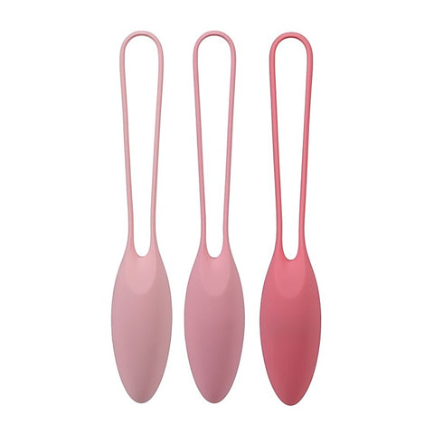 Doc Johnson 3 Silicone Balls Kegel Trainer Set In A Bag