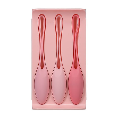 Doc Johnson 3 Silicone Balls Kegel Trainer Set In A Bag