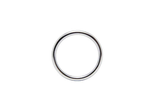 Love In Leather Stainless Steel Mens Cock Ring - Steel Cock Rings