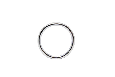 Love In Leather 3 Piece Stainless Steel Cock Ring - Steel Cock Rings
