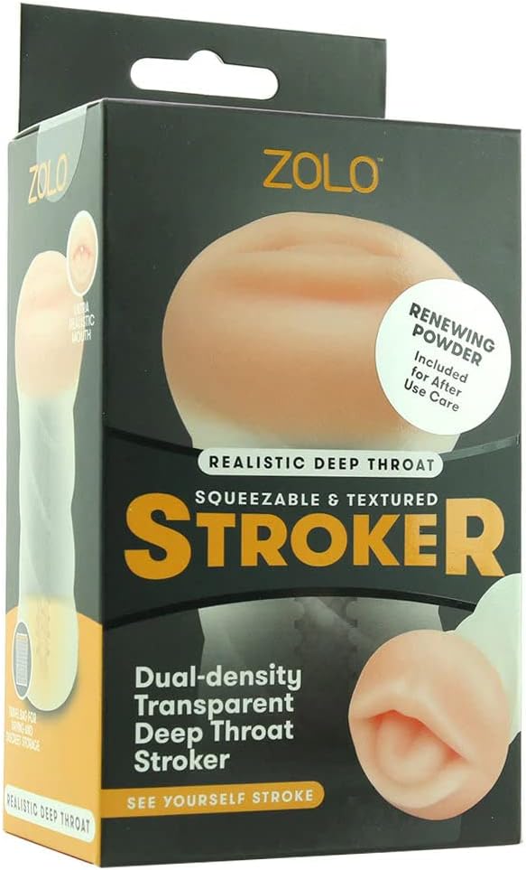 Zolo Deep Throat Male Masturbator Clear Masturbators and Strokers