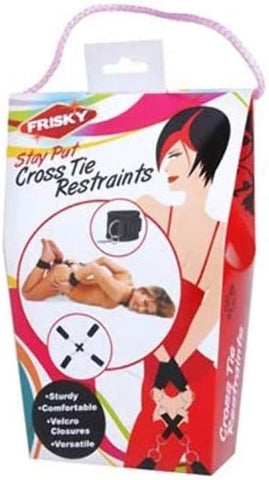 Frisky Stay Put Cross BDSM Play Tie Restraints - Cuffs And Restraints