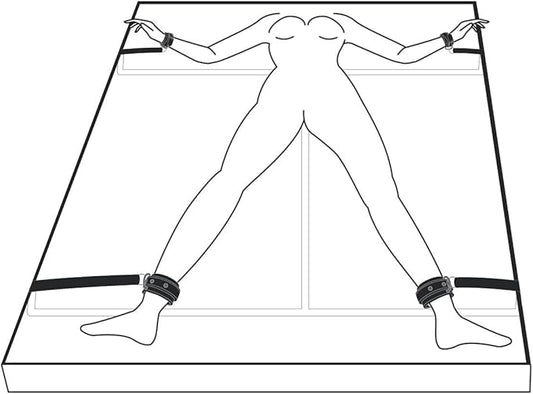 Fetish Collection Under Mattress Restraint Set Cuffs And Restraints