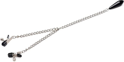 Master Series Titty Taunter Nipple Clamps With Weighted Bead - Nipple and Clit Clamps