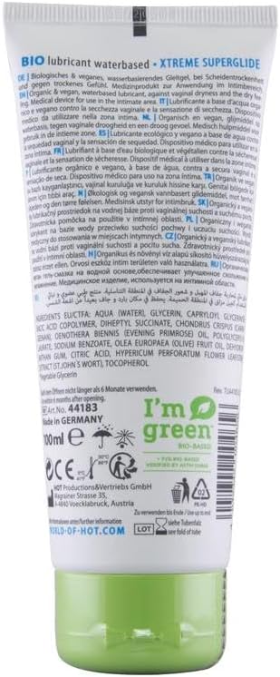 Hot Production HOT BIO Xtreme Water Based Lubricant 100ml Water Based Lubes