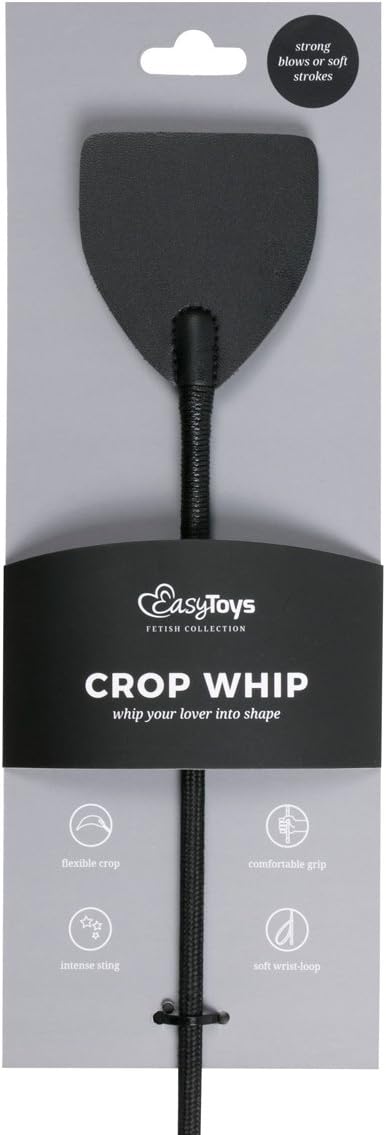 Easy Toys Fetish Collection Wide Crop Bondage Whip Black Whips And Crops