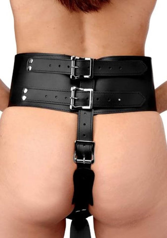 Strict Forced Orgasm Wand Holder Bondage Belt - Cuffs And Restraints