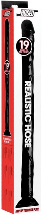 Hosed Realistic Hose Big Black Anal Dildo 19 Inch Anal Dildos