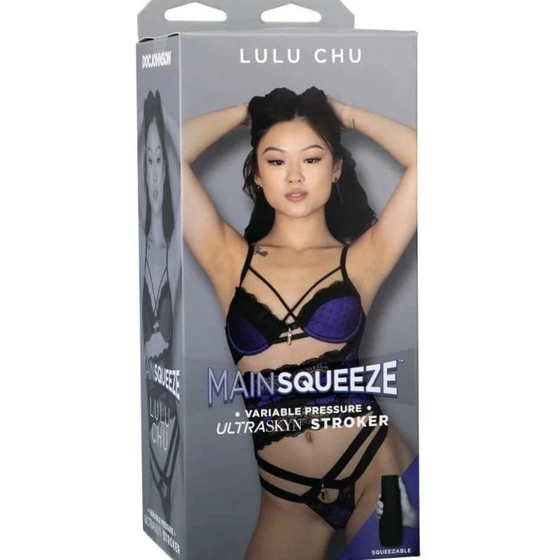 Doc Johnson Main Squeeze Lulu Chu Realistic Mens Stroker Masturbators and Strokers