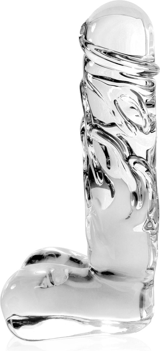 Pipedream Icicles No 40 Realistic Glass Dong Glass Sex Toys